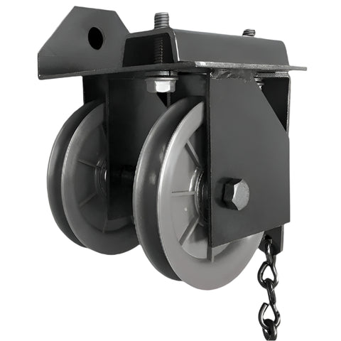 Channel Curtain Track - Double End Pulley - 4"