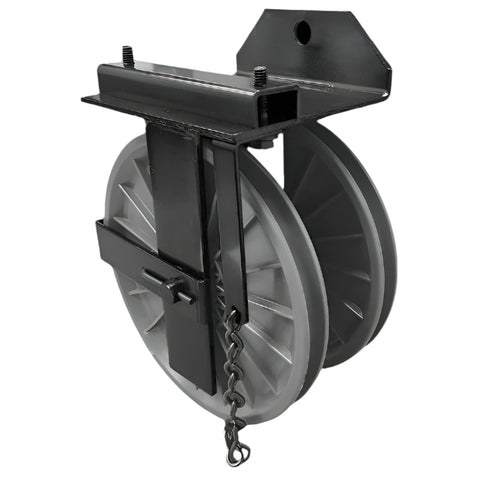 Channel Curtain Track - Double End Pulley - 8"